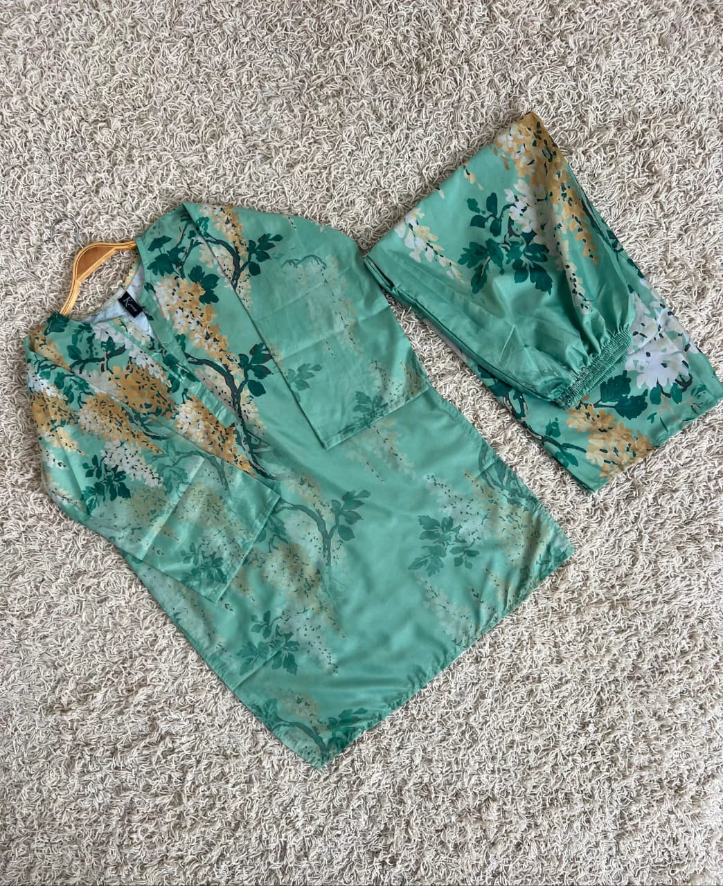 Floral Green Ensemble Cord-set