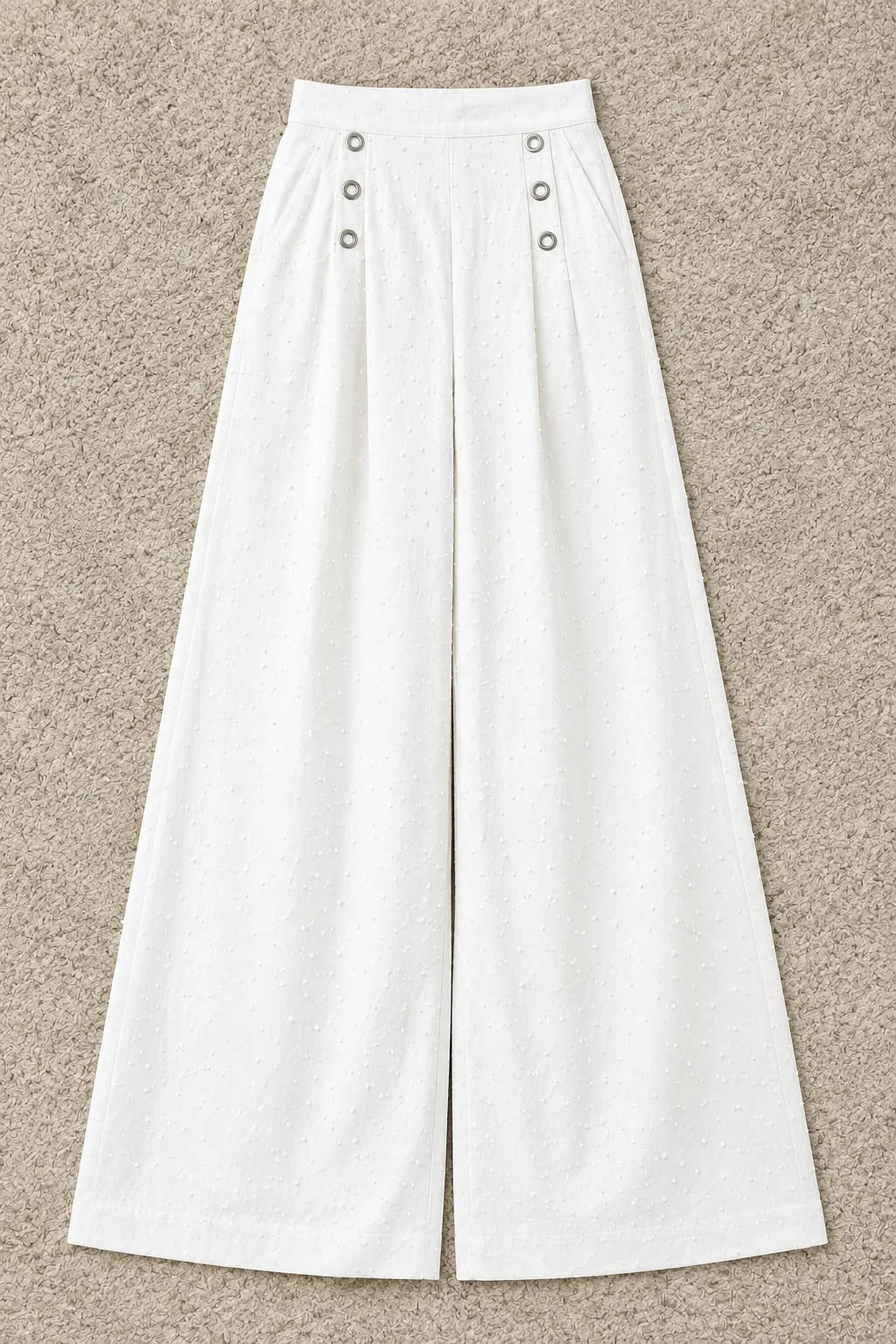 White Wide Leg Palazzo Pant