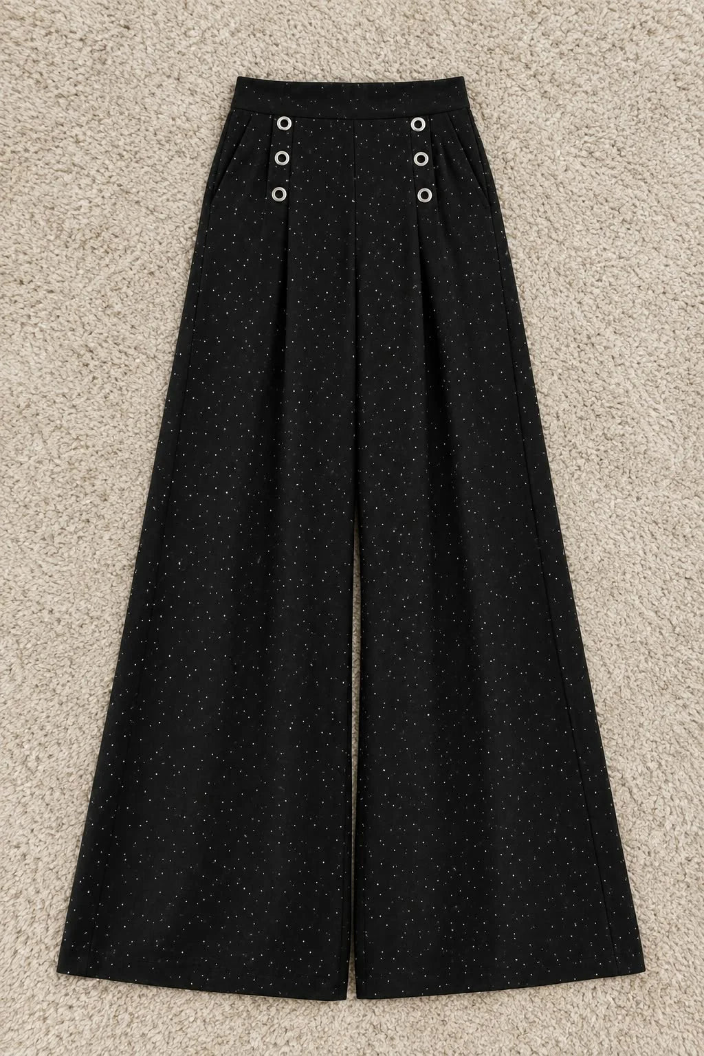 Black Wide Leg Palazzo Pant