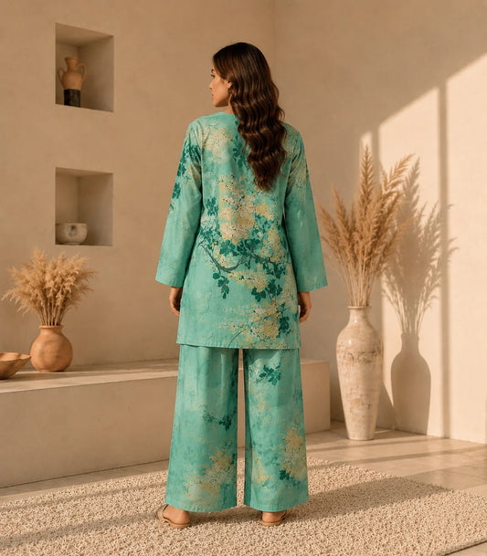 Floral Green Ensemble Cord-set