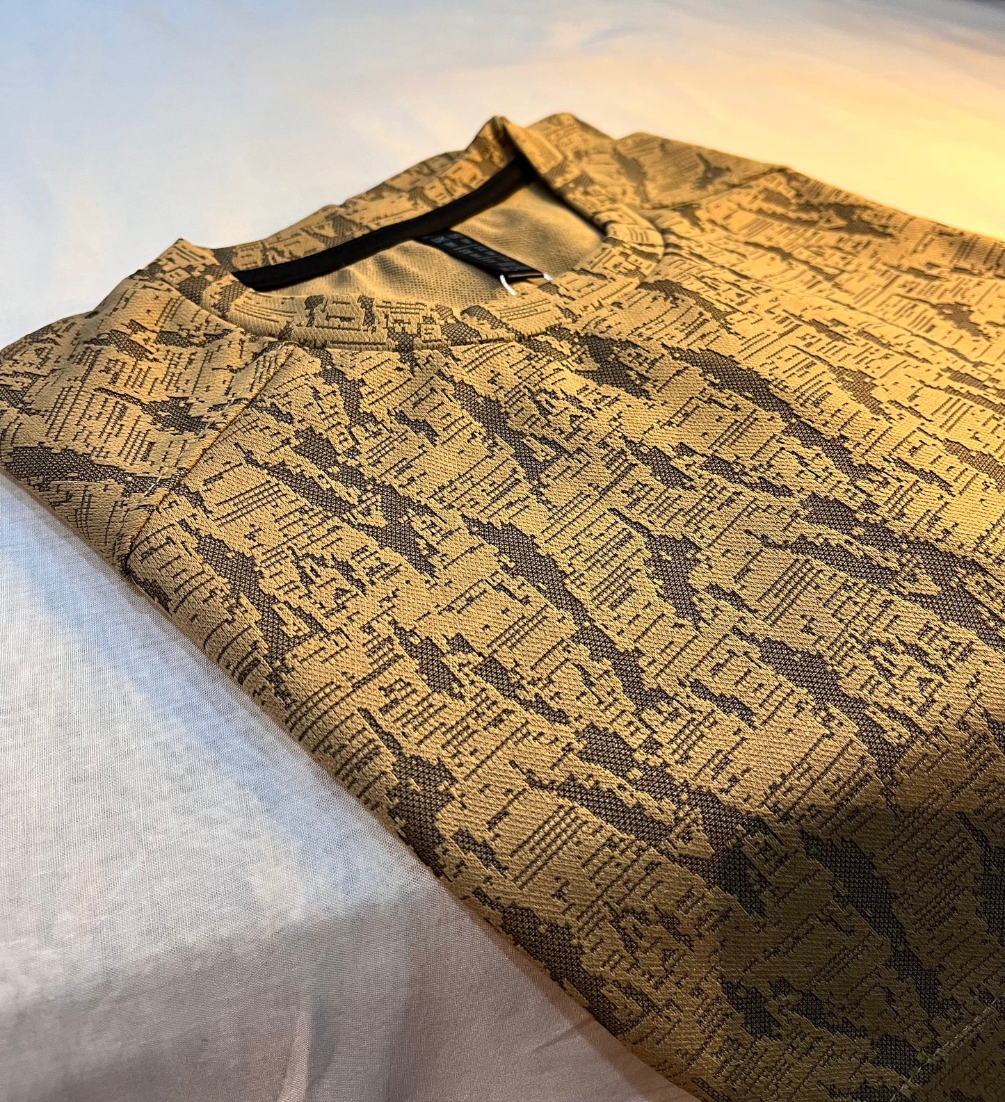 Self-Printed Air Mesh Cotton Polyester