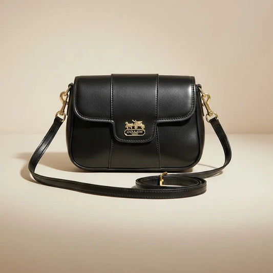 Sleek Black Coach Crossbody Bag