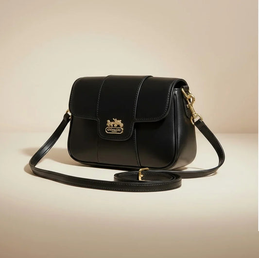 Sleek Black Coach Crossbody Bag