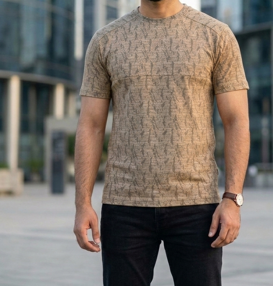 Self-Printed Air Mesh Cotton Polyester