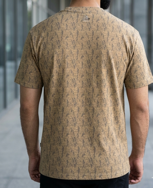 Self-Printed Air Mesh Cotton Polyester